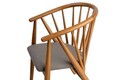 Scaun, Nordure, Doris, 58x82x56 cm, Lemn, Stejar / Gri