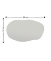 Oglinda decorativa, Siam, Lossa, 52x89x2.2 cm, MDF , Negru