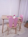 Set masa si scaun pentru copii, Bambini, Bunny One Chair Set, Roz/Maro