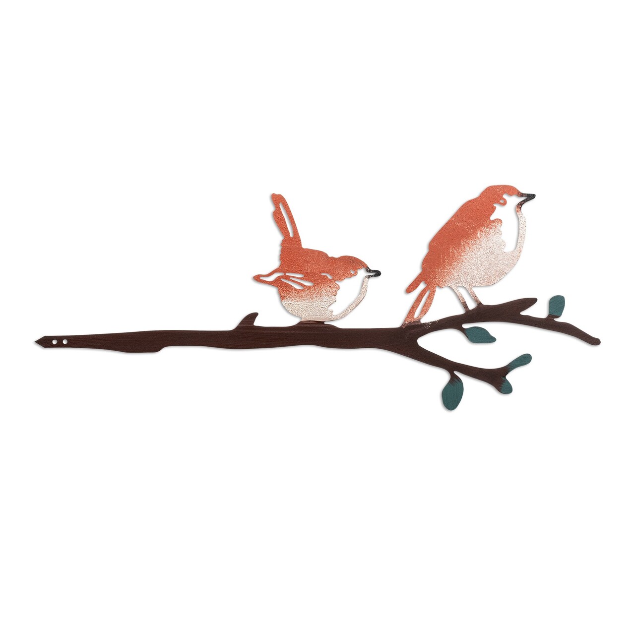 Obiect decorativ de grădină, Bird on the branch 23, 22x55 cm, Multicolor - imagine 4