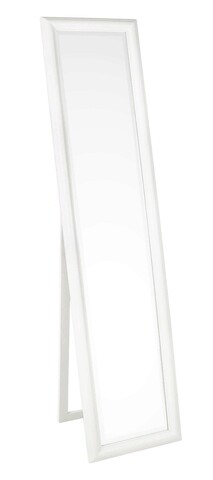 Oglinda de podea sanzio, bizzotto, 40 x 170 cm, lemn de paulownia, alb