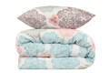 Lenjerie de pat pentru o persoana, Andalucia - Turquoise, Eponj Home, 65% bumbac/35% poliester