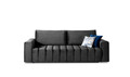Canapea extensibila 3 locuri ELTAP, Laz07, Lazaro, 247x97x92 cm, lemn/poliester, gri inchis