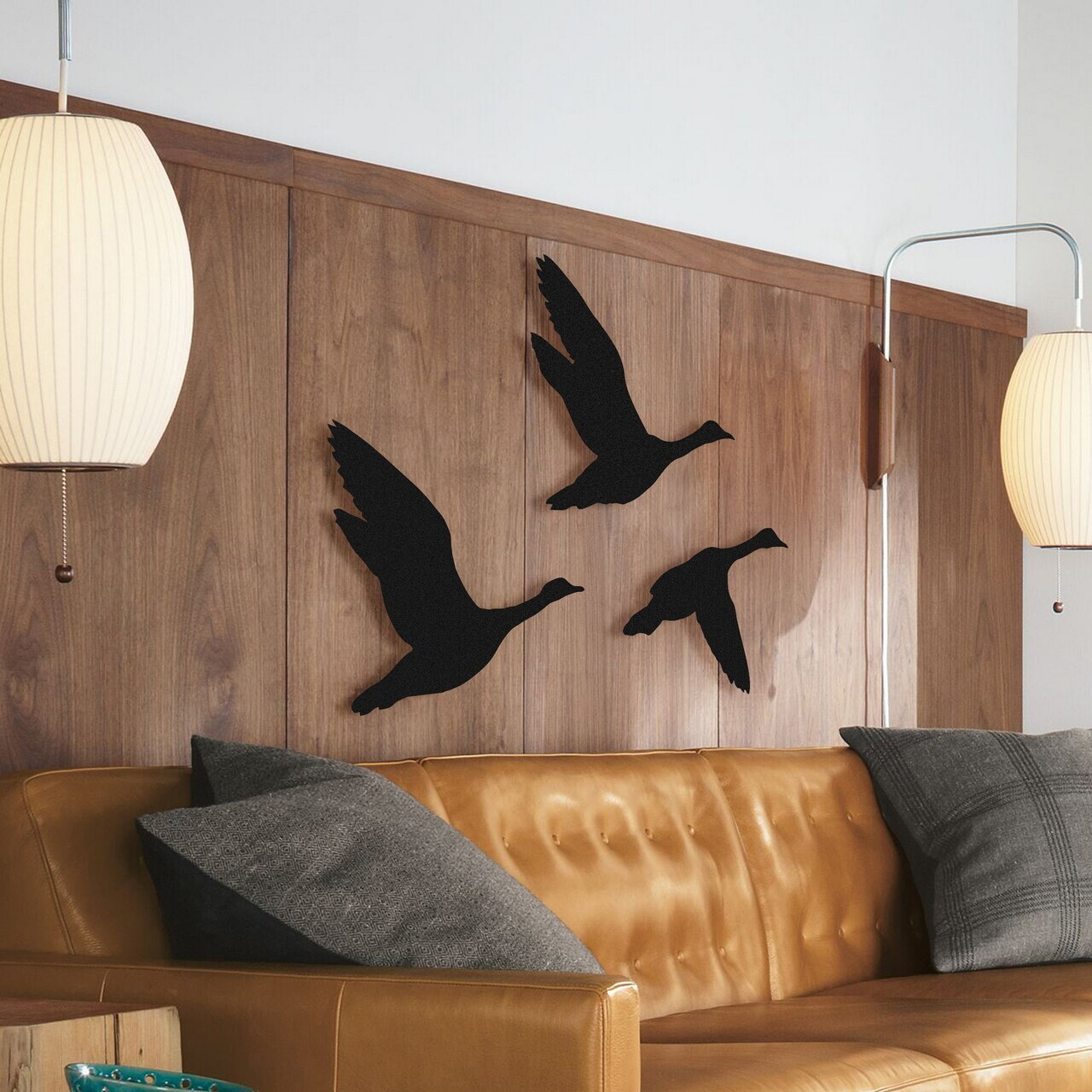 Set de accesorii decorative de perete din metal, DK-FLY-BR102, Dimensiune: 34 x 31 cm (1 bucată), Negru — imaginea 2