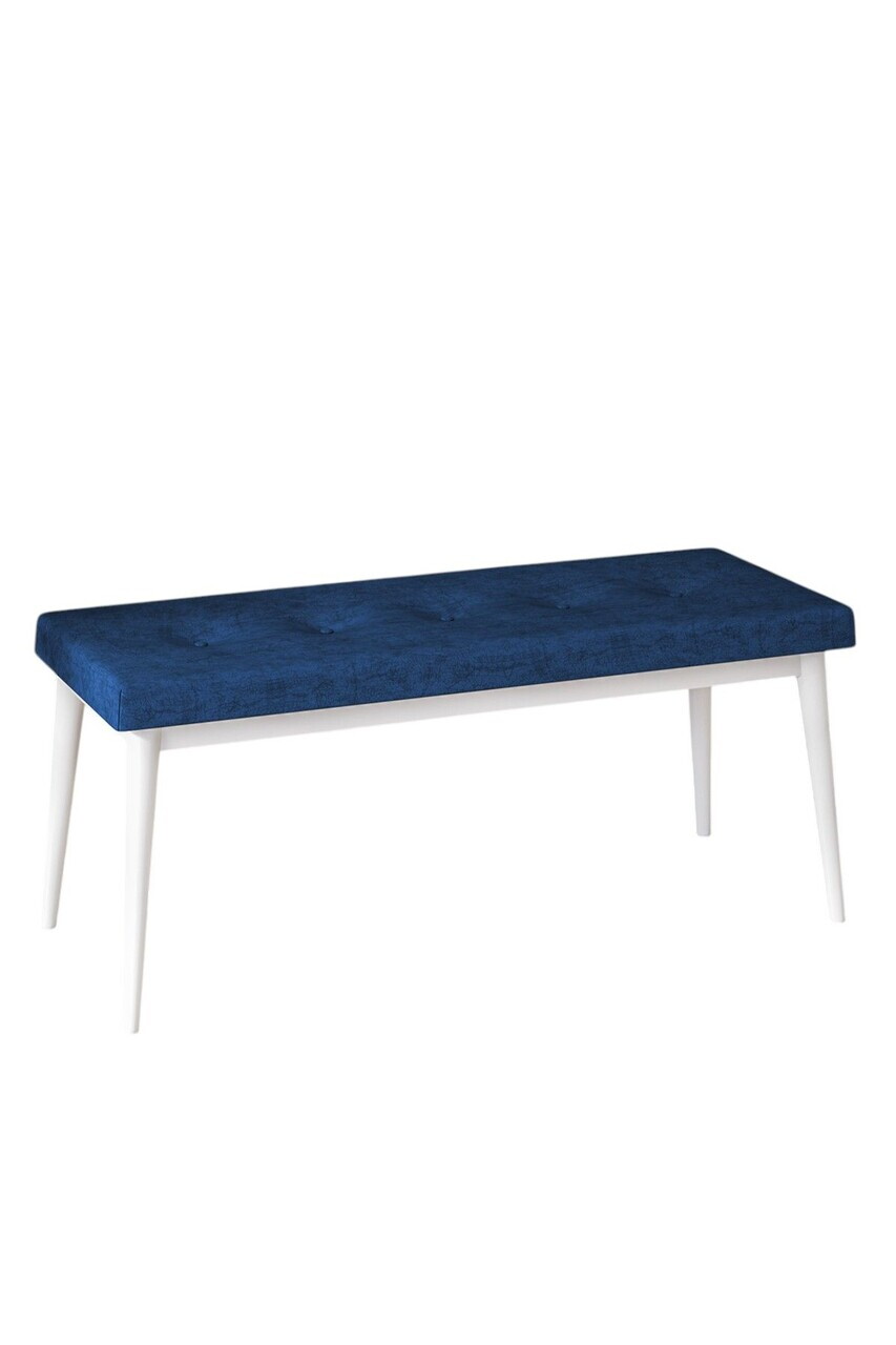 Banca, Hanah Home, Pera Bench, Bleumarin / Alb — imaginea 2
