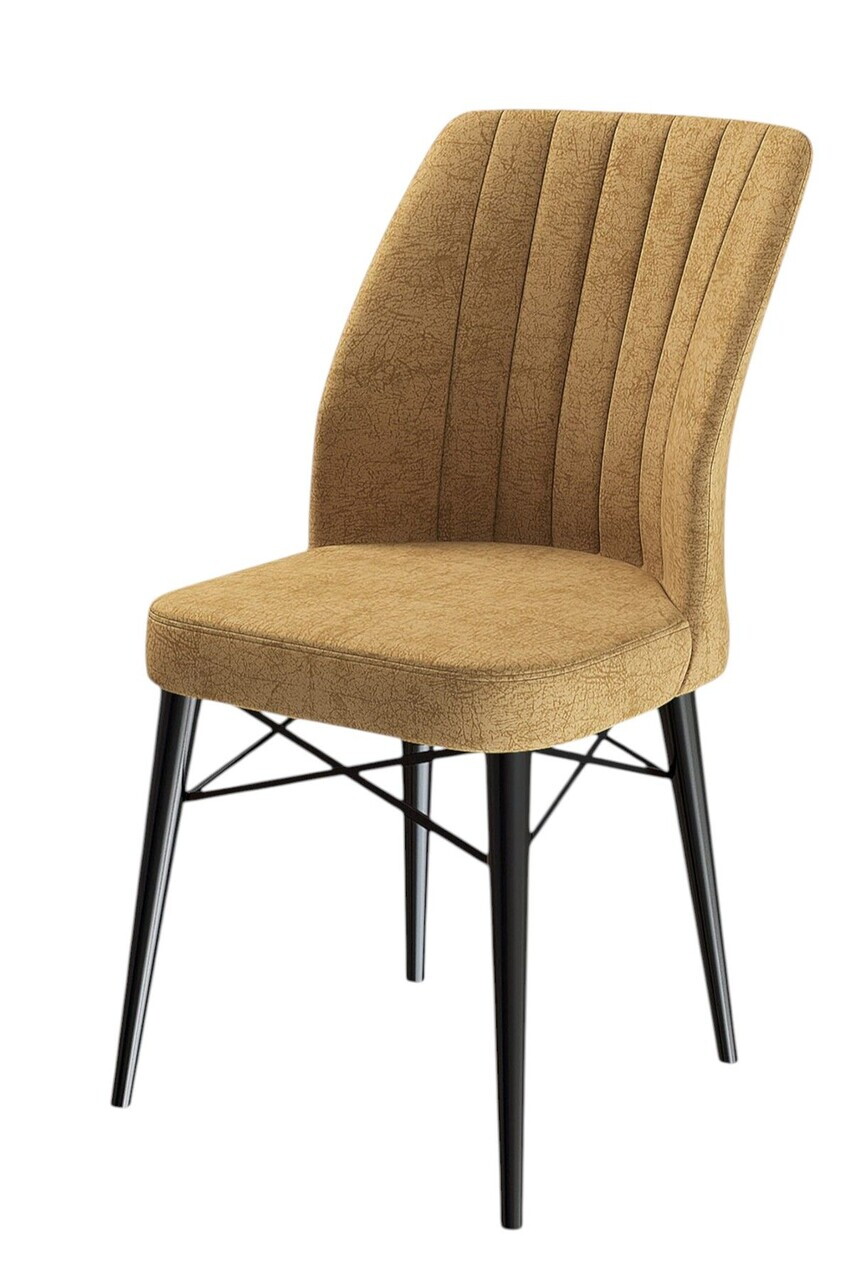 Set scaune 2 piese, Hanah Home, Flex, Cappuccino / Negru — imaginea 2