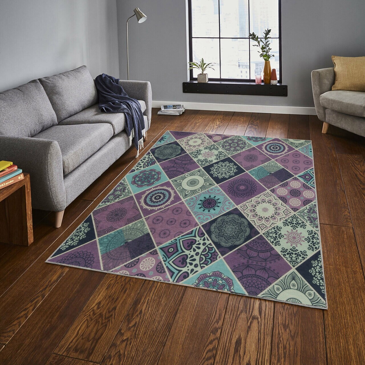 Covor Valencia 120x180 cm Poliester Multicolor