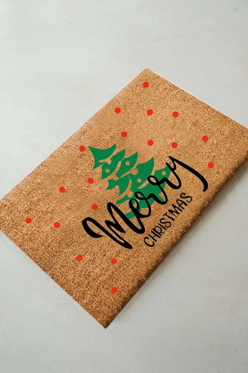 Covoras de intrare, Ristmas, 40x60 cm, COIR, Multicolor