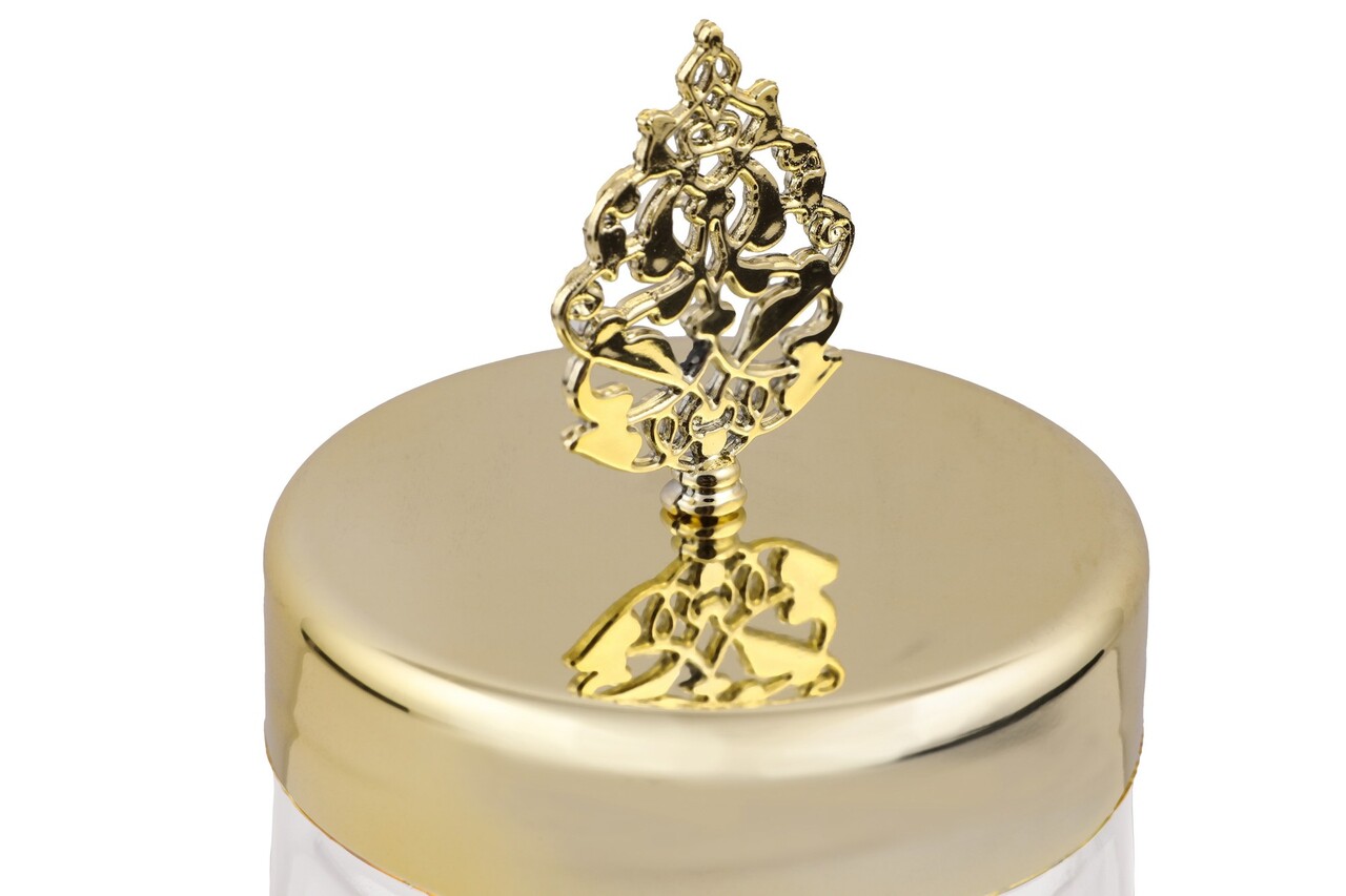 Set recipiente depozitare, Hermia, 238PLN3007, Transparent/Auriu - imagine 5