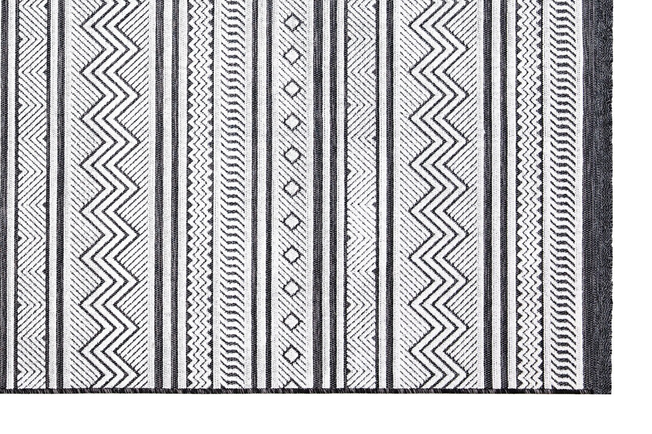 Covor, 65294 Meridyen, 117x180 cm, Polipropilena, Alb/Negru - 1 | YEO