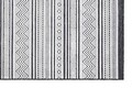 Covor, 65294 Meridyen, 117x180 cm, Polipropilena, Alb/Negru