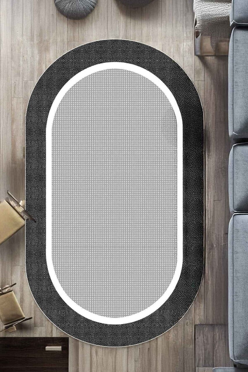 Covor, CLR-7346-Antrasit-16, 100x200 cm, Poliester, Antracit — imaginea 2