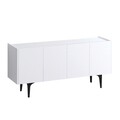 Consola, Emerald, Polaris, 150x75x40 cm, Alb