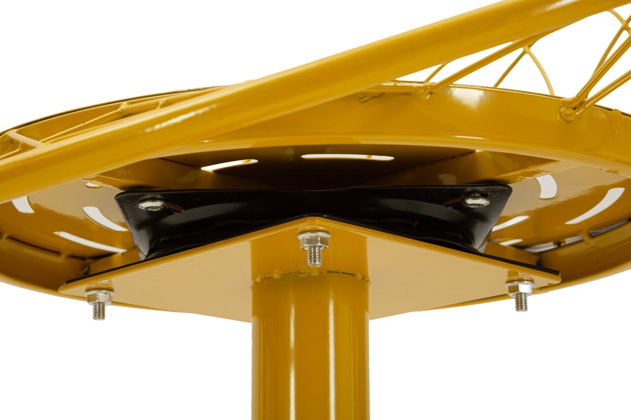 Scaun de bar, Mauro Ferretti, Clox, 49x45x92 cm, metal, galben mustar - imagine 11