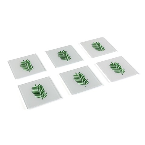 Set 6 suporturi pentru pahare sheets, versa, 11 x 11 cm, sticla