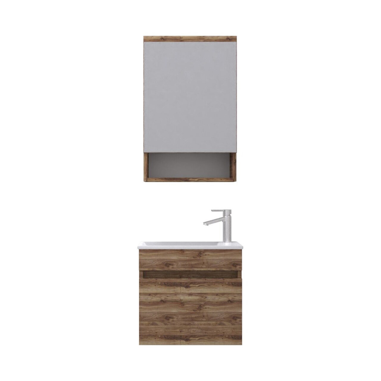 Set mobilier de baie (2 piese), Hanah Home, Pıccolo 50, Pin - view 3