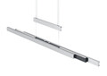 Lustra Trajan, TRIO, 150.5x6x150 cm, 45W, 1x SMD, metal, argintiu lucios