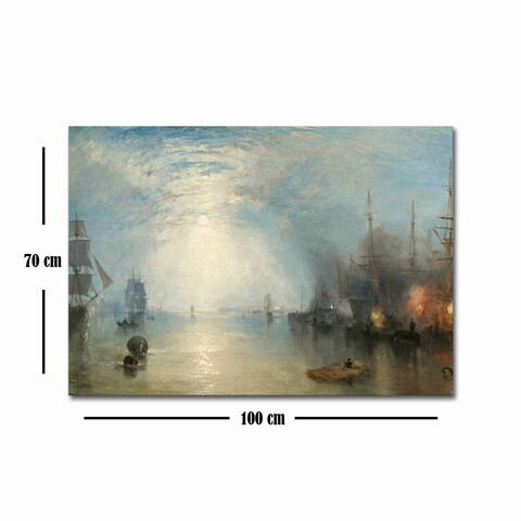Tablou decorativ, 70100FAMOUSART-030, Canvas, 70 x 100 cm, Multicolor