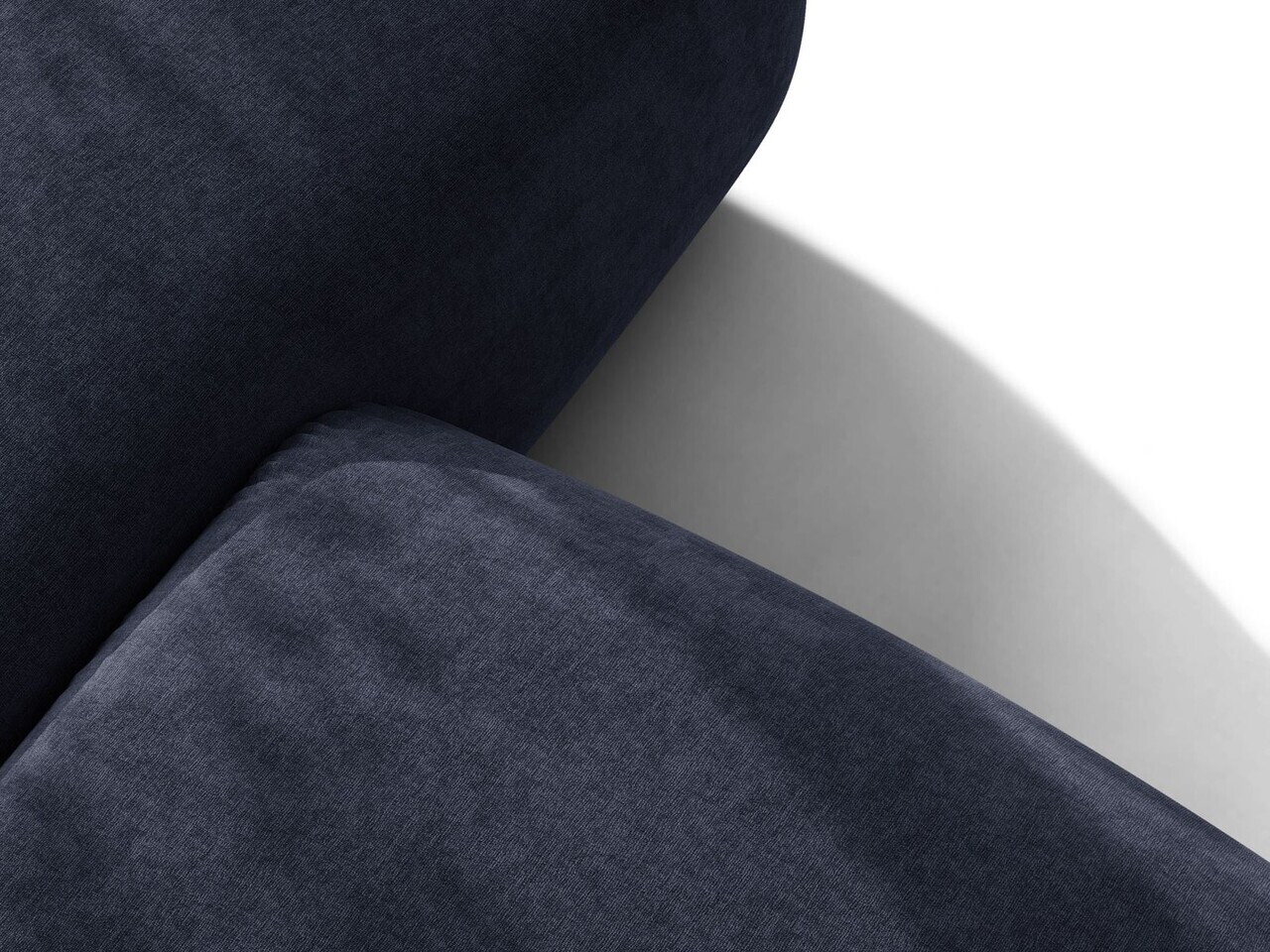 Canapea 3 locuri, Ophelia, Micadoni Home, 217x100x84 cm, tesatura structurata, albastru navy — imaginea 6