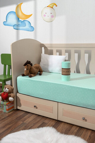 Cearceaf cu elastic pentru copii, Sunny, DC Home, Bumbac DC Home