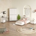 Set dormitor pentru copii, Locelso, ON24-W, Alb