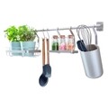 Organizator de perete pentru bucatarie Austin, iDesign, 64x14.5x24 cm, satin mat