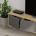 Comoda TV, Decortie, Spark, 180 x 35 x 35.6 cm, pal melaminat, antracit/stejar