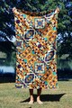 Prosop de plaja, Astacura, Rug 70, 70x130 cm, 70% poliester/30% poliamida, Multicolor
