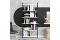 Corp biblioteca, Elegance, Roza, Alb/Negru