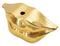 Vaza decorativa Lips, Mauro Ferretti, 23x8x12 cm, polirasina, auriu