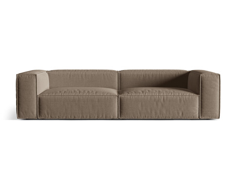 Canapea 5 locuri, Nuria-215, Micadoni Home, 290x110x72 cm, tesatura structurata chenille, cappuccino