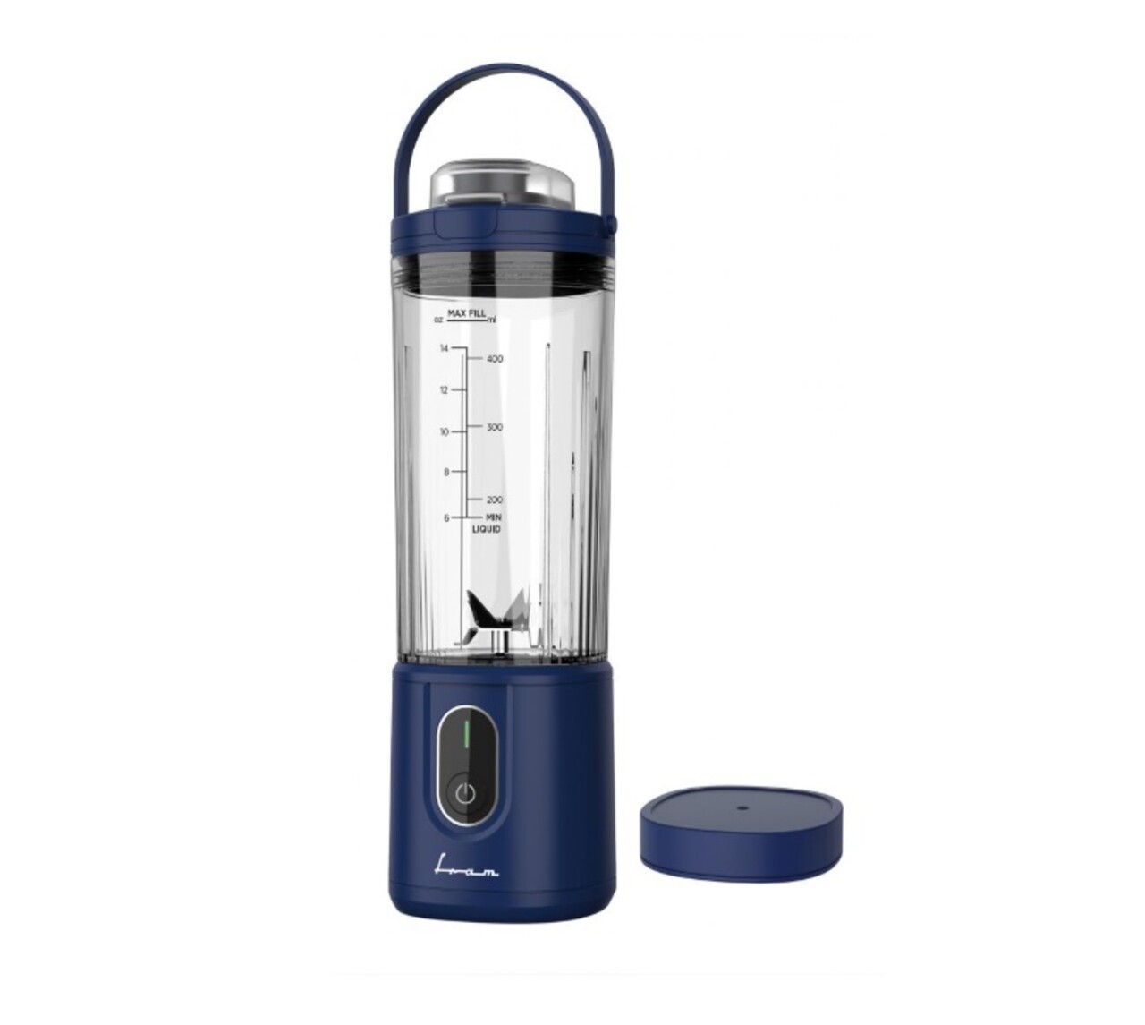 Blender portabil Fram, 7.4V, 400 ml, albastru - imagine 6