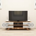 Comoda TV, Hommy Craft, Defne, 145x37x37 cm, PAL, Maro/Crem