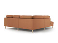 Coltar stanga 4 locuri, Eden, Micadoni, 267x234x90 cm, catifea, miere