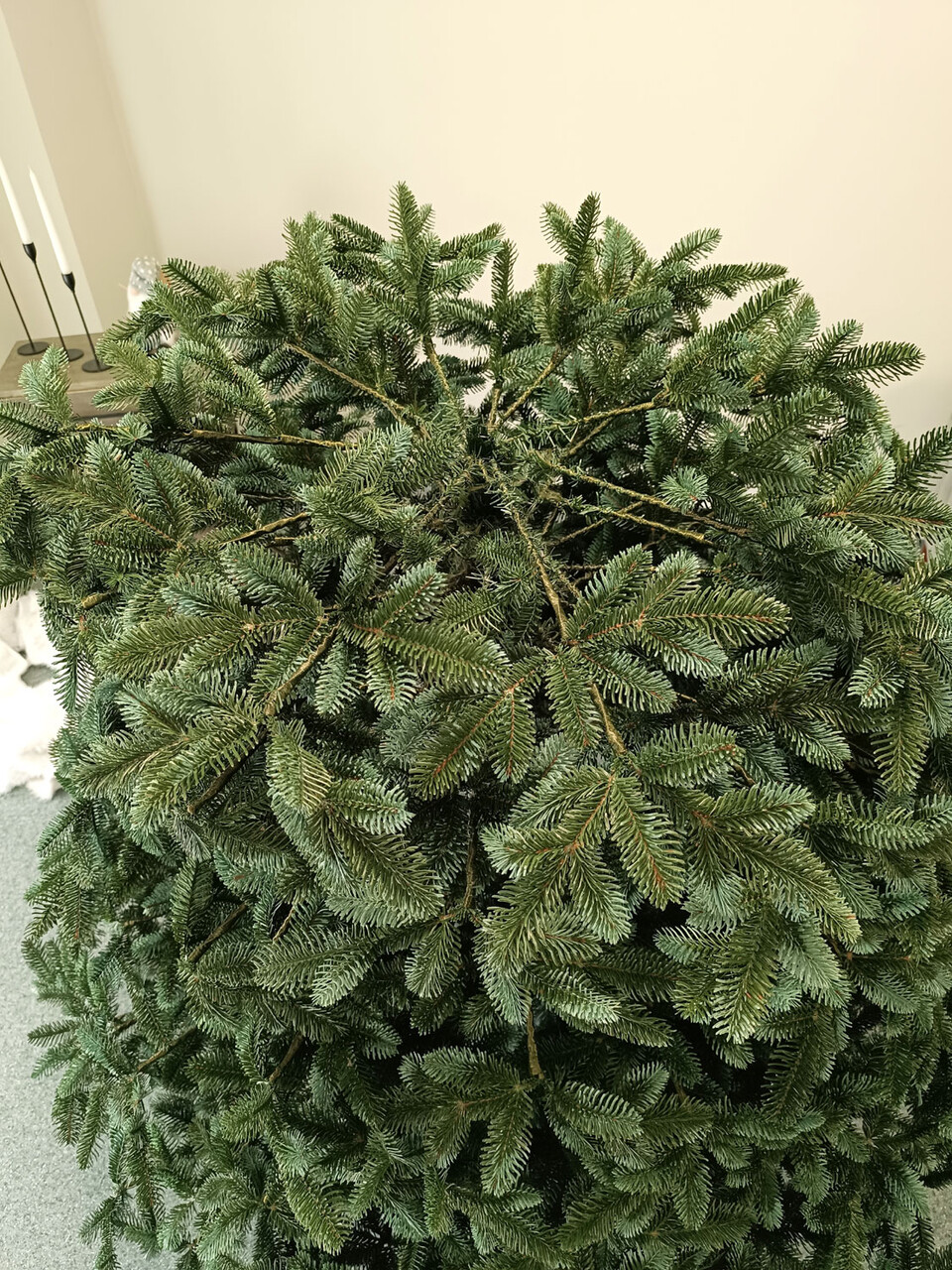 Brad artificial Christmas Deluxe by Sersimo, Canada argintiu, 3D, 250cm