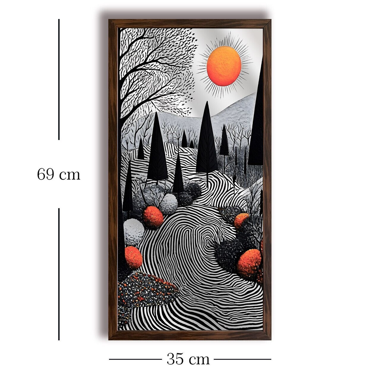 Tablou decorativ, Ahsalct-009, Cadru: 100% PVC (Grosime: 2 cm), Multicolor — imaginea 4