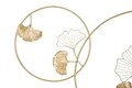 Decoratiune de perete Double Leaf, Mauro Ferretti, 120.5x80.5 cm, fier, auriu