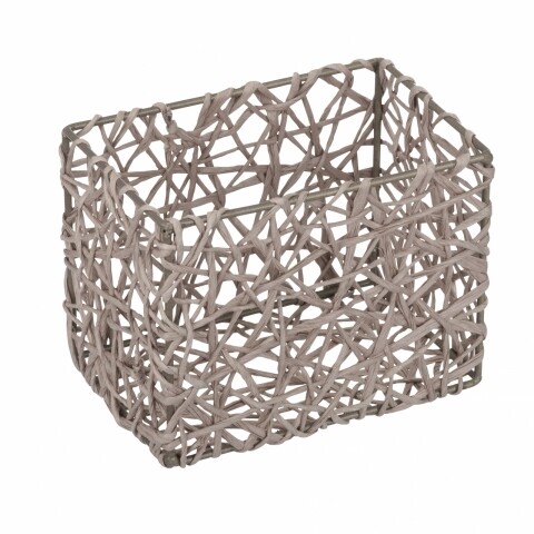 Cos decorativ pentru depozitare Wenko, Curly Taupe