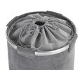Cos pentru rufe, Wenko, Cordoba, 68 L, poliester/aluminiu, gri