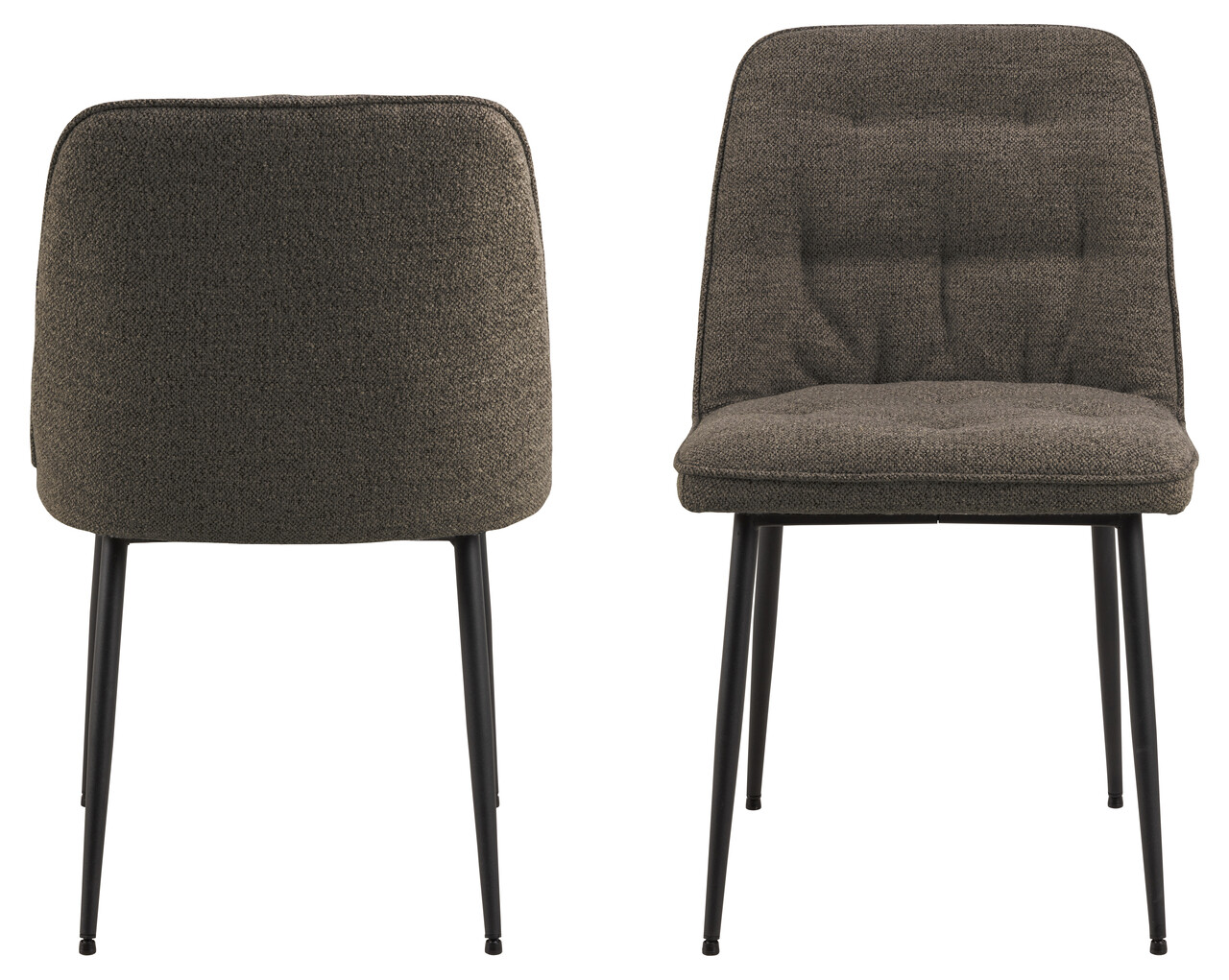 Scaun Brooke, Actona, 50x55x84 cm, tesatura Boucle/otel, grej - view 9