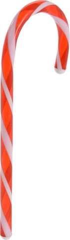 Decoratiune Candy cane, H34 cm, polipropilena, rosu/alb