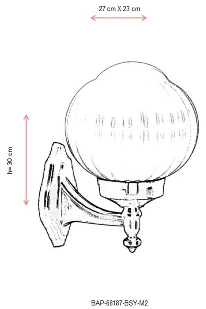 Lampa de exterior, Avonni, 685AVN1250, Plastic ABS, Negru