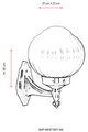 Lampa de exterior, Avonni, 685AVN1250, Plastic ABS, Negru