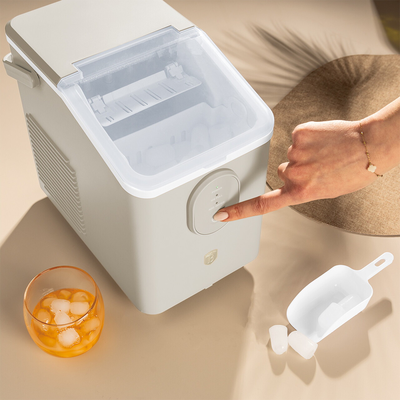 Masina pentru cuburi de gheata Berlinger Haus, Sahara, 800 ml, 120W, plastic, crem - view 6
