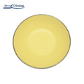 Set 6 farfurii adanci Medeea, Art of Dining by Heinner, 20 cm, ceramica, galben/negru