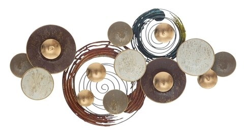 Decoratiune de perete 3D Glov, Mauro Ferretti, 88.5×45.5 cm, fier, multicolor 88.5x45.5
