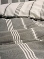 Lenjerie de pat dubla, Jamira - Khaki, Cotton Box, 85% bumbac / 15% poliester