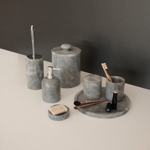 Set de baie, Arte Del Marmo, MAR07100206D, Marmura Verona gri, Gri