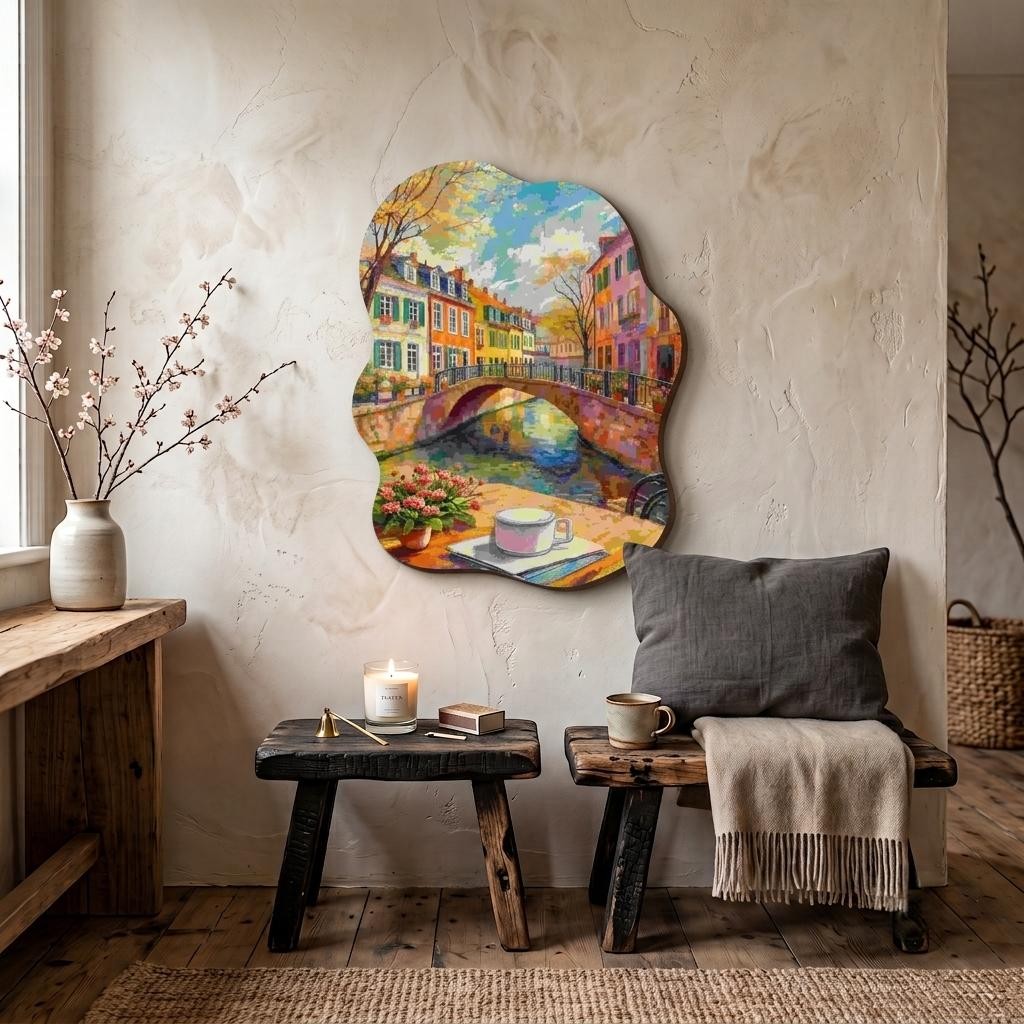 Tablou decorativ, ART3DCNCMDL8, Imprimare digitala, Multicolor
