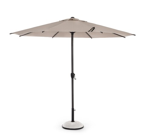 Umbrela pentru gradina / terasa Rio, Bizzotto, Ø 300 cm, stalp Ø 48 mm, otel/poliester, grej